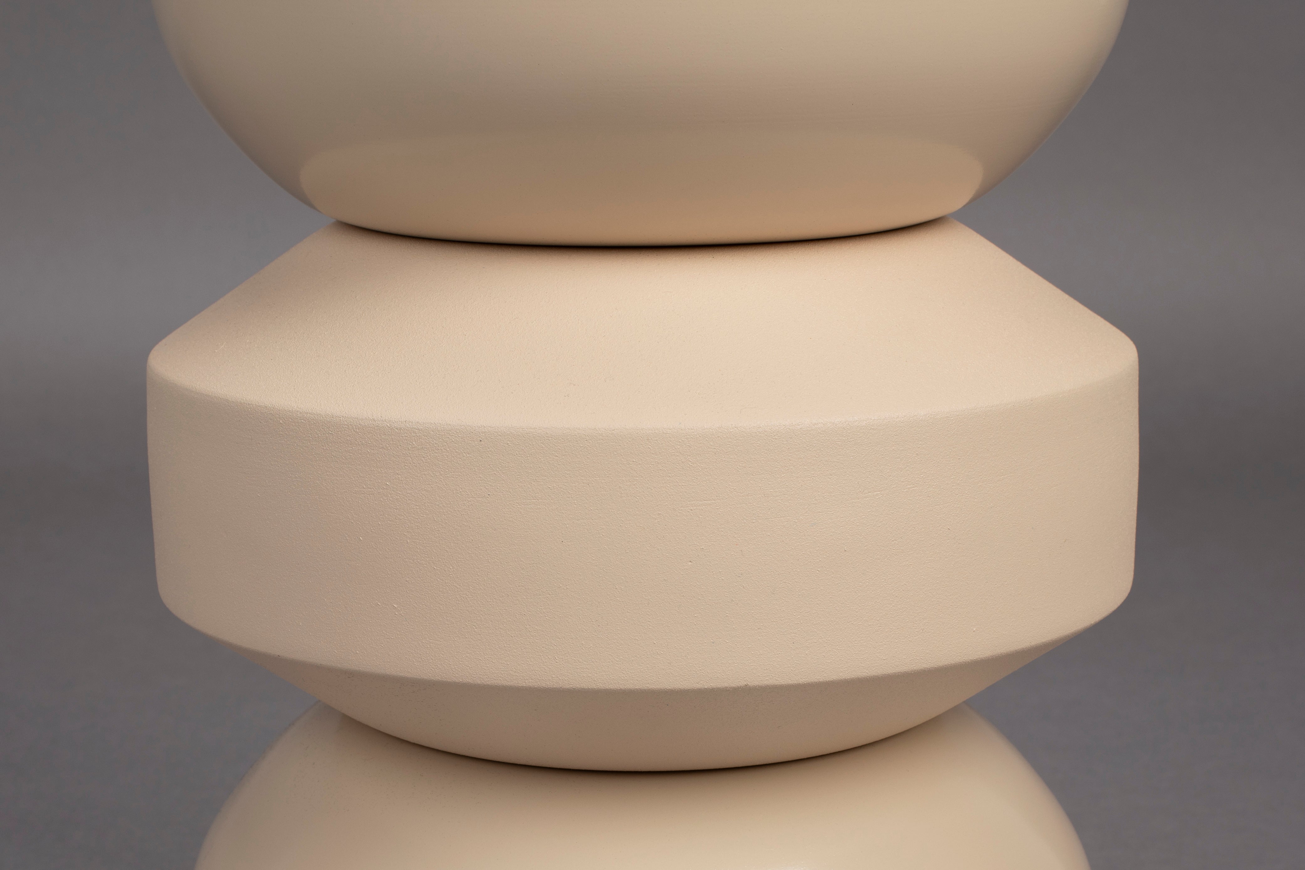 Dutchbone Apollo Beige Stool Side Table